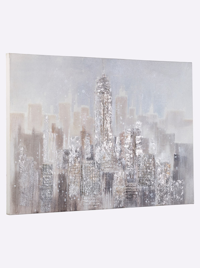 Originalgemälde Impressionen in Natur-Braun auf Kunstleinwand mit Holzrahmen, Breite: 70,0 cm, Höhe: 100,0 cm, Tiefe: 3,5 cm - Bild 2