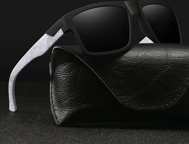 WSZ Sonnenbrille, quadratisch, Vollrand, Unisex, schwarz - Bild 1