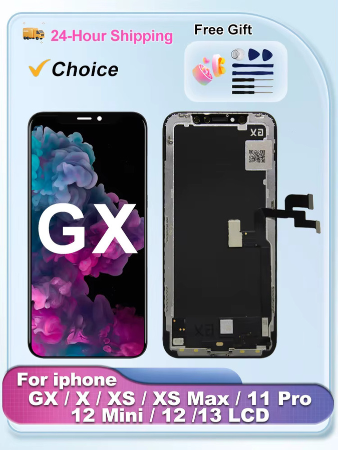 Lyncense OLED GX LCD Display mit True Tone für iPhone X XS XR 11 11Pro 12ProMax 12 Mini 13 Touchscreen Digitizer Ersatz in Schwarz - Bild 3