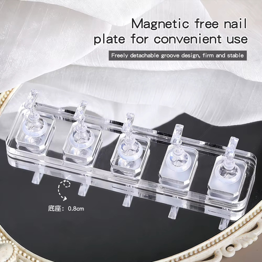 Kaniu Nagelhalter aus Acryl, transparent, 1 Set - Bild 2