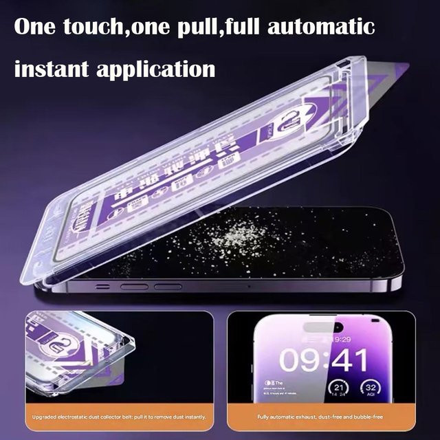 DO AS YOU WISH Displayschutzfolie aus gehärtetem Glas für iPhone 17 16 15 14 13 12 11 Pro Max XS Max XR Air X transparent - Bild 1