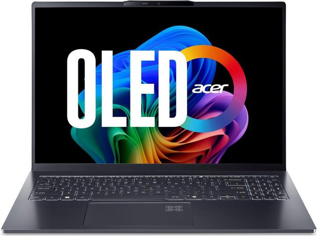 Acer Swift Go 16 AI OLED Laptop SFG16-61-R3BU in Schwarz mit 16 Zoll WUXGA+ Display, AMD Ryzen AI 7 350, 32 GB RAM und 1 TB M.2 SSD - Bild 1