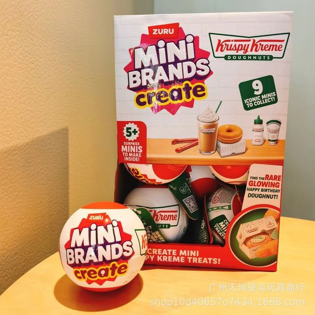 Zuru Mini Brands Krispy Kreme Create Donut Spielset, 9-teiliges Set - Bild 1
