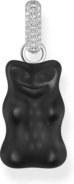 Thomas Sabo Anhänger, schwarzer Goldbär, 925 Silber, Zirkonia, Damen - Bild 1
