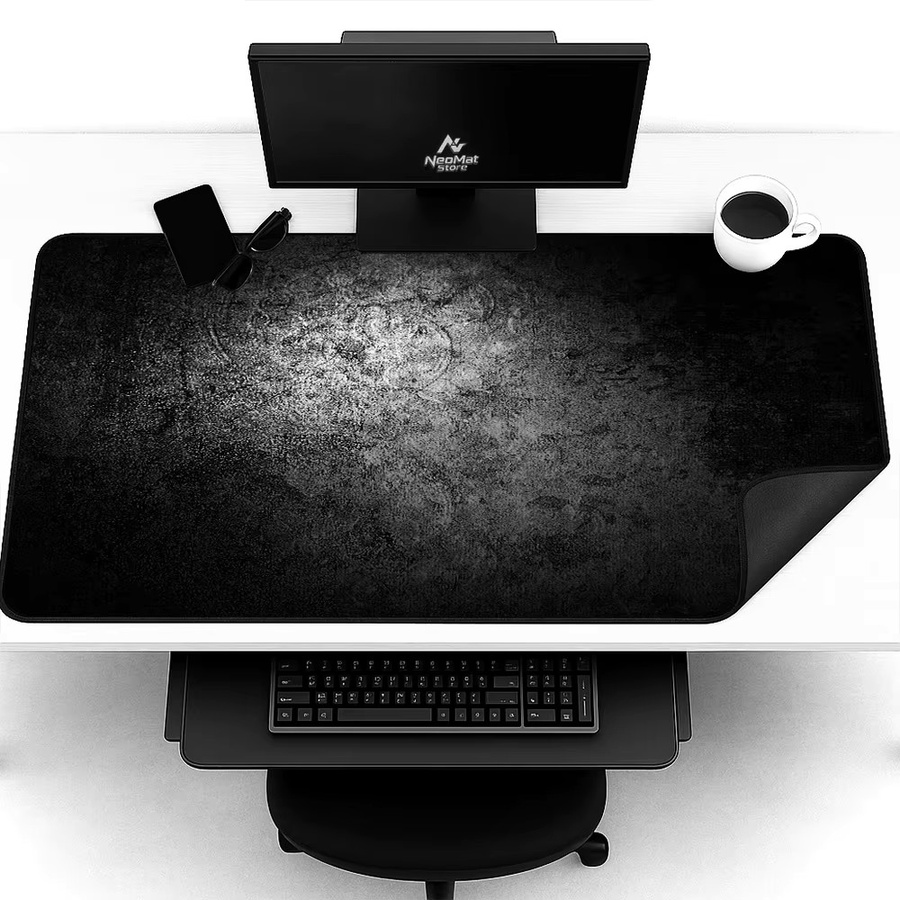 BERTALANFFY XXXL Gaming-Mauspad Schreibtischunterlage Schwarz B/T: 1500 x 600 cm - Bild 3