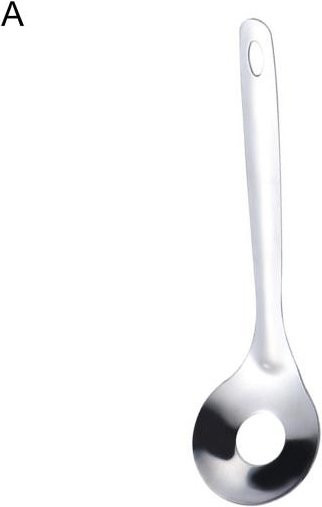 DYS Kitchen Antihaft-Fleischbällchenschaufel aus Edelstahl in Weiß mit Aufhängeschlaufe - Bild 1