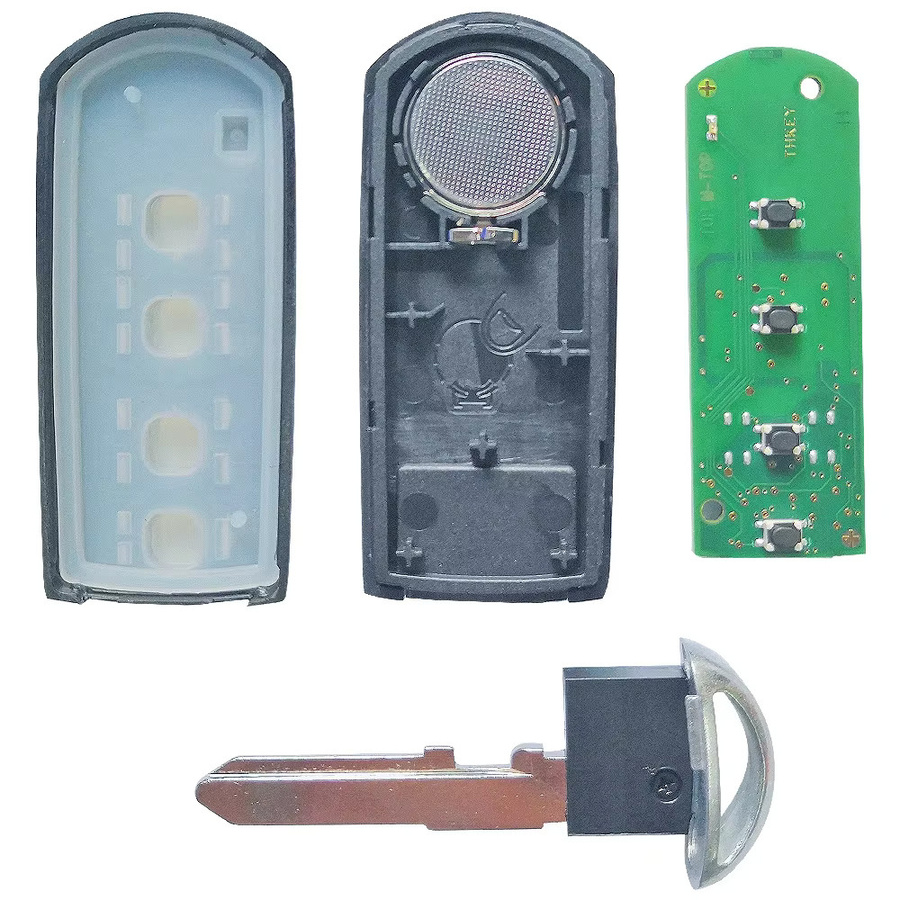 KEYECU Smart Key Fob Fernbedienung für Mazda 6 mit 4 Tasten, 315 MHz FSK, 4D63 Chip, Farbe: Schwarz - Bild 3