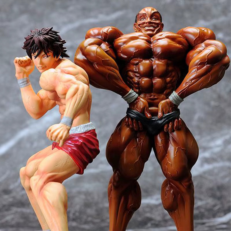 Bandai Baki die Grappler Hanma Baki und Hanma Yujiro Actionfiguren, PVC - Bild 2