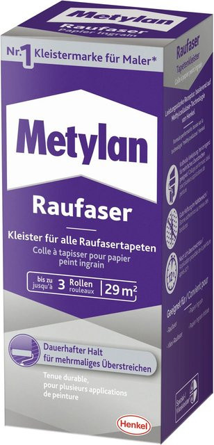 Metylan Tapetenkleister für Raufaser als Pulver, transparent, 180 g - Bild 1