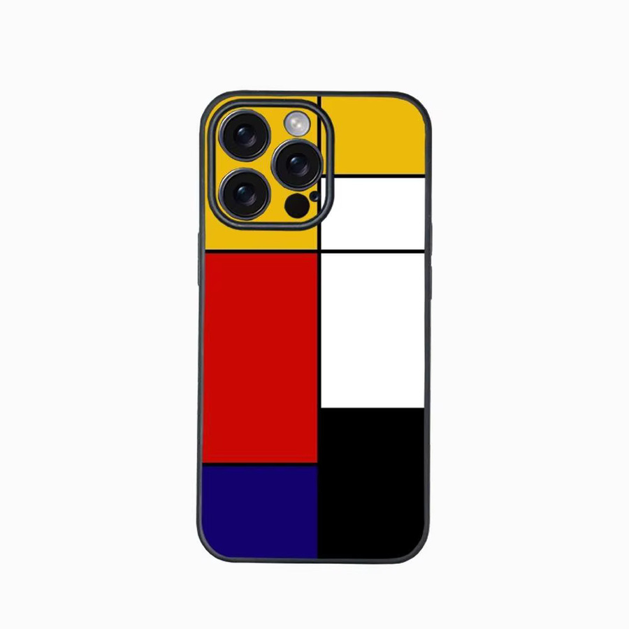 Handyhülle P-Piet M-Mondrian für iPhone 13-16 Plus Pro Max in Bunt mit Satin-Glanz-Finish - Bild 3