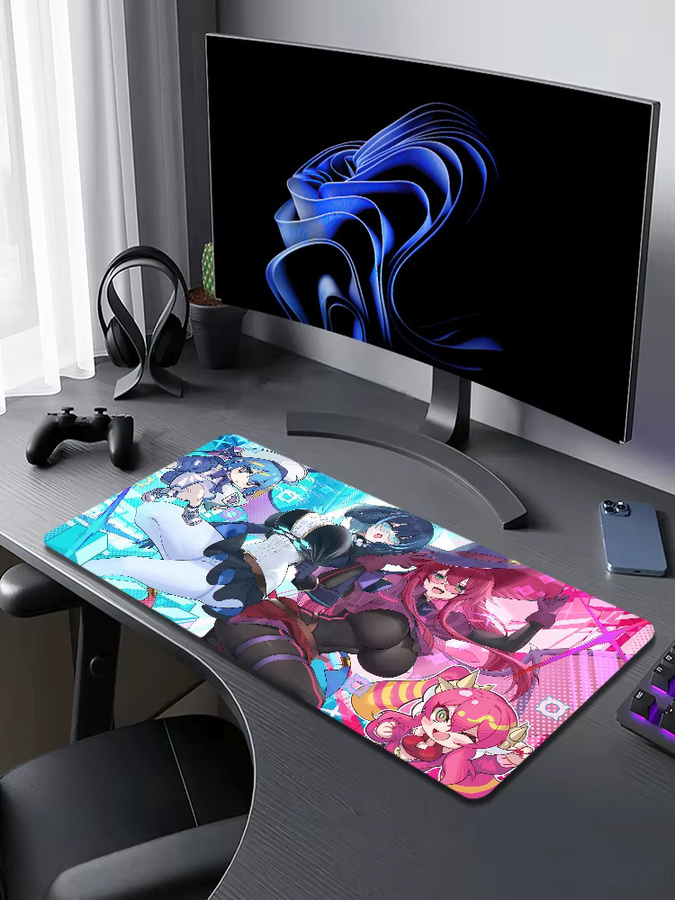 Yu Gi Oh Live T-Twin Kisikil Mauspad in Lilla und Multicolour, rutschfestes und verdicktes Gaming-Mauspad mit Schreibkante für Büro und Studium - Bild 7