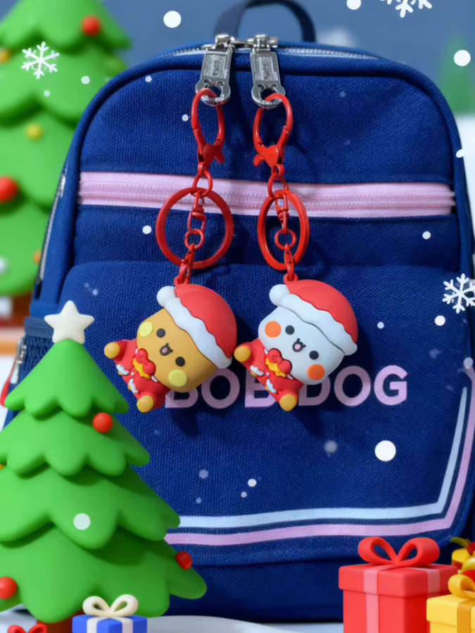 SHINEHENG Bubu Dudu Panda Bär Schlüsselanhänger und Weihnachtsbaumschmuck in Braun und Multicolour - Bild 5