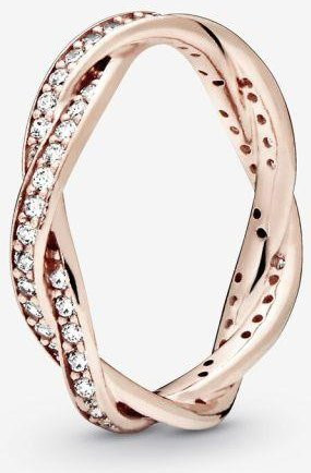 Wucifang Jewelry Ring, 925 Silber, Roségold, Kristall, Damen - Bild 1