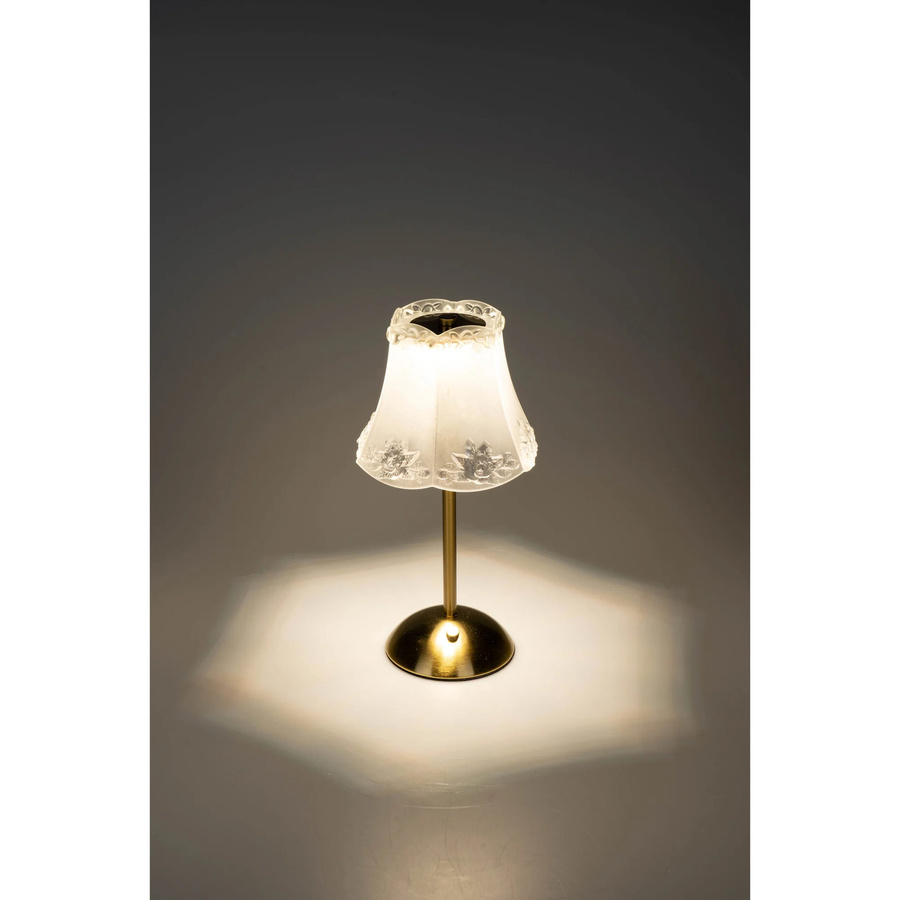 Akku-Tischlampe Elegance von genialo in Gold und Transparent mit Touch-Funktion - Bild 2