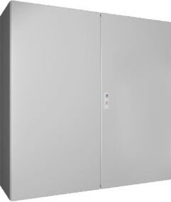 Rittal Kompakt-Schaltschrank AX 2türig aus Stahlblech, Farbe: Lichtgrau, H x B x T: 1200 x 1200 x 400 cm - Bild 1