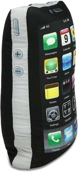 Smartphone-Kissen von Eurowebbiz in Schwarz mit abnehmbarem Bezug, B/T/H: 40 x 40 x 20 cm - Bild 1