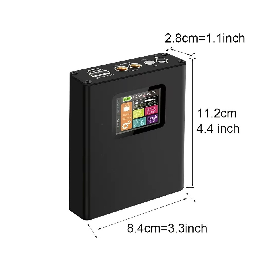 Tragbares Mini-Punktschweißgerät mit 30 Stufen und Schnellladefunktion für Batterien, Schwarz-Rot - Bild 5