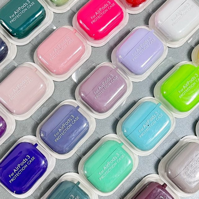 INS Macarons Flüssigsilikon Schutzhülle für Apple AirPods 4, 3, 2, 1 und Pro 3, 2, 1 in Originalfarben, kratzfest - Bild 1