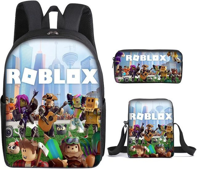 Roblox Schultaschen-Set für Mädchen bestehend aus Rucksack und Federmäppchen in Multicolour - Bild 1