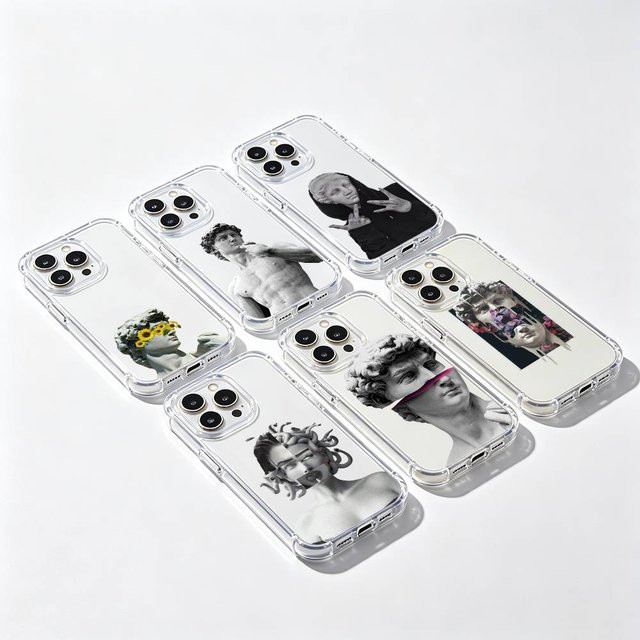 Art David Handyhülle Transparent IMD Weiche Schutzhülle für iPhone 17 16 15 14 13 12 11 Pro Max Plus Mini - Bild 1