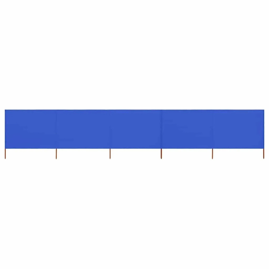 vidaXL 5-teiliges Windschutzgewebe in Blau, B: 600 cm, H: 120 cm - Bild 2