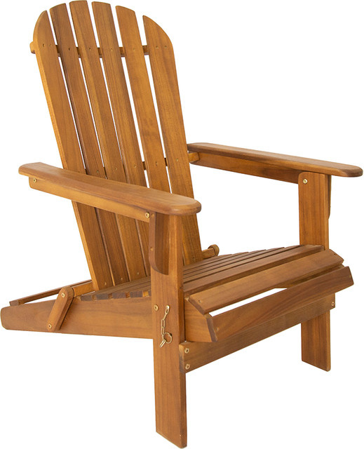 Klappbarer Adirondack Liegestuhl aus Akazie von Prestige Home Living, Braun, B: 84 cm, T: 69 cm, H: 93 cm - Bild 1