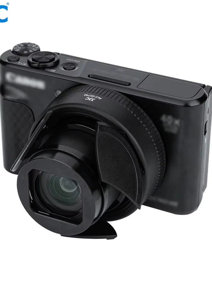 JJC Objektivdeckel für Canon PowerShot SX740 HS, automatische Objektivabdeckung in Schwarz - Bild 7