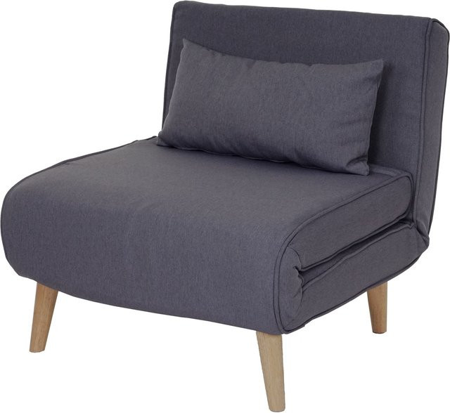 MCW Schlafsessel D35 Funktionssessel als Schlafsofa in Dunkelgrau aus Stoff und Textil - Bild 1