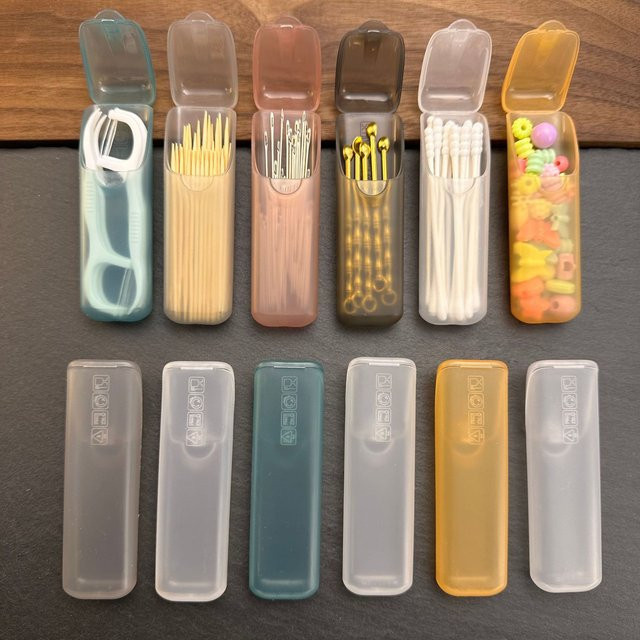 4-teiliges Set Mini Tragbare Aufbewahrungsboxen als Kleinteile-Organizer in Multicolour aus Kunststoff - Bild 1