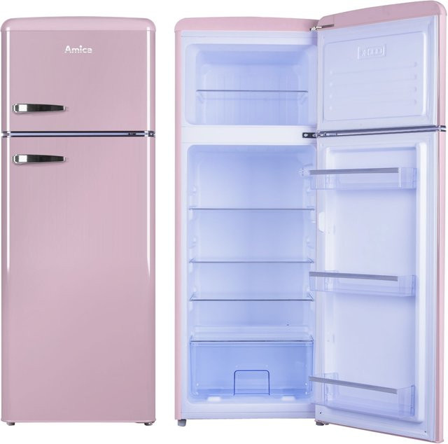 Amica Kühl-Gefrier-Kombination KGC 15636 P in Pink - Bild 1