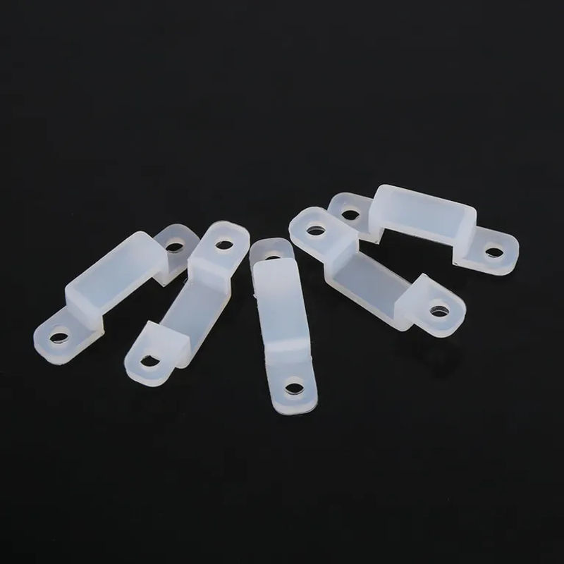 TOMTOP JMS Silikon Halter Clip für LED Streifen 3528 5050 1210 RGB, 100 Stück, Weiß, 12 mm - Bild 2
