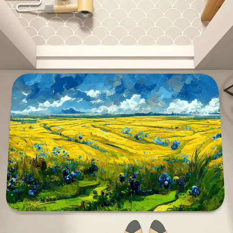 Rutschfeste Bodenmatte mit Claude Monet Ölgemälde Motiv für Wohnzimmer, Küche oder Badezimmer - Bild 2