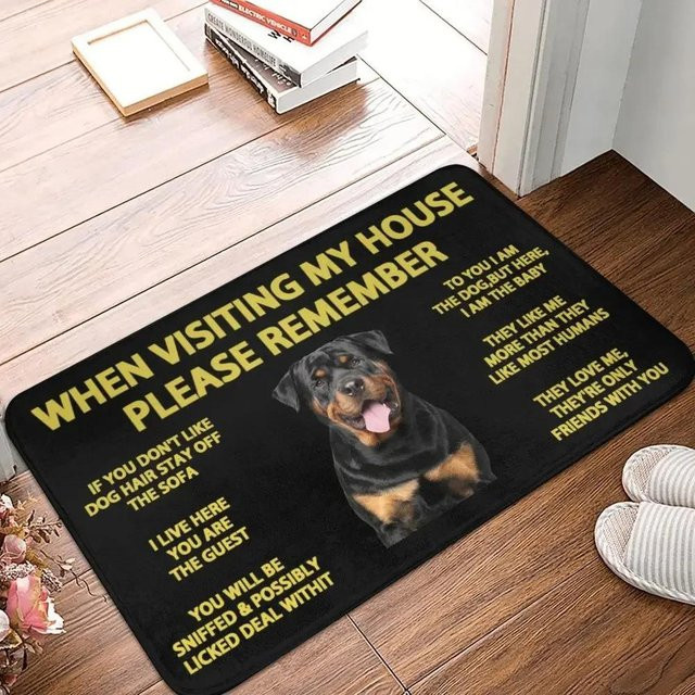 Lodestar Fußmatte Belgischer Schäferhund Schwarz, wetterfest und rutschfest, B/T: 50 x 30 cm - Bild 1