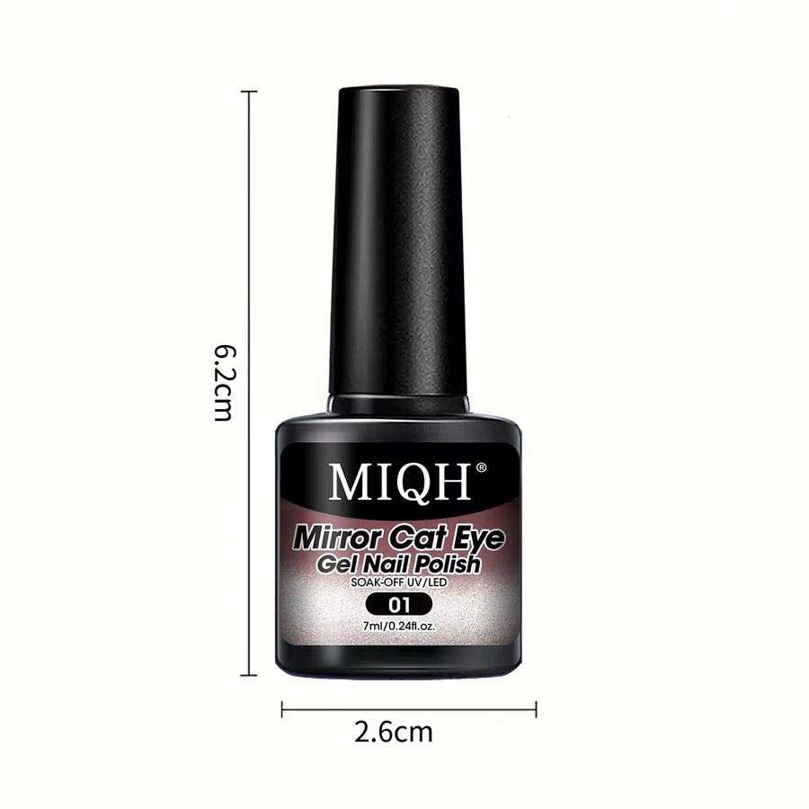 MIQH Magnetischer Gel-Nagellack, Glitter Mirror Silk Cat Eye, Damen - Bild 3