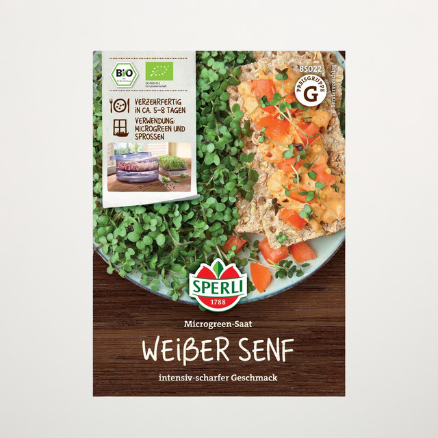 Sperli Weißer Senf Keimsprossen BIO Saatgut - Bild 1