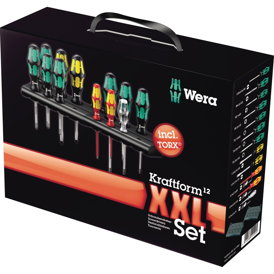 Wera Kraftform Plus Serie 300 XXL 2 Schraubendreher-Set, 12-teilig, Multicolor - Bild 2