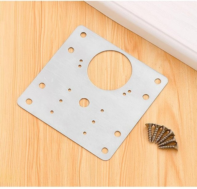 Yiran Furniture Reparaturplatte aus Edelstahl in Silber für Schrank, Schublade und Tisch - Bild 1