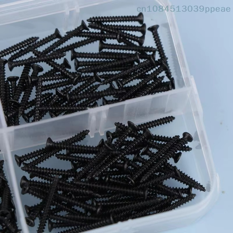 JETTING M2 Selbstschneidende Schrauben Sortiment-Set in Schwarz mit Feststellschrauben und Holzschrauben - Bild 3