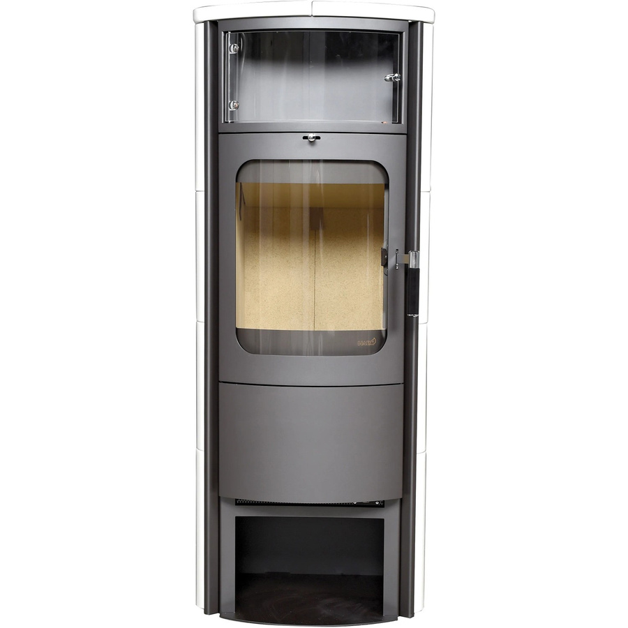 Hark Opera B Grande Kaminofen aus Keramik in Creme-Weiß und Beige mit 7 kW Leistung - Bild 2