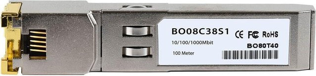 BlueOptics ABCU-5741ARZ-BO Netzwerk-Transceiver-Modul SFP Faseroptik 1000 Mbit/s Silber - Bild 1