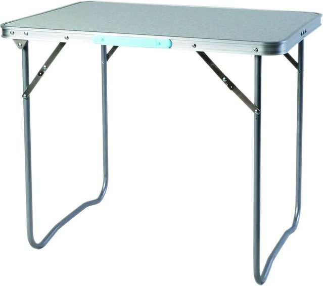 Lex Alu Klapptisch als Koffertisch für Camping und Garten, Hellgrau, B/T/H: 66,5 x 60 x 3,3 cm - Bild 1