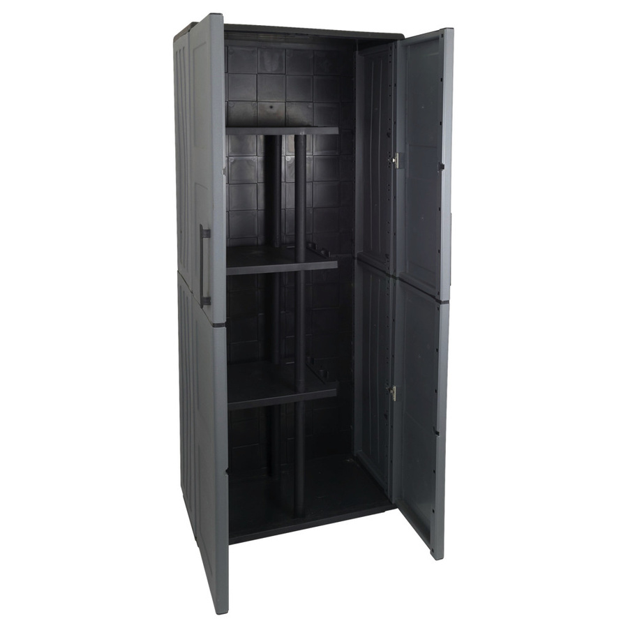 ArtPlast Kunststoffschrank Free in Dunkelgrau mit Regalböden B/H/T: 68 x 163 x 37 cm - Bild 2