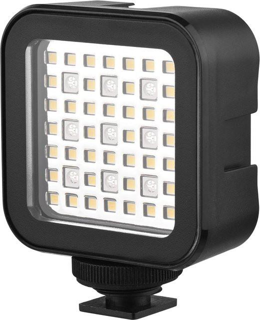Andoer RGB-LED-Videolicht wasserdicht, tragbares Mini-Kameralicht mit 5500 K Farbtemperatur und Dimmfunktion, Schwarz, 30 m - Bild 1