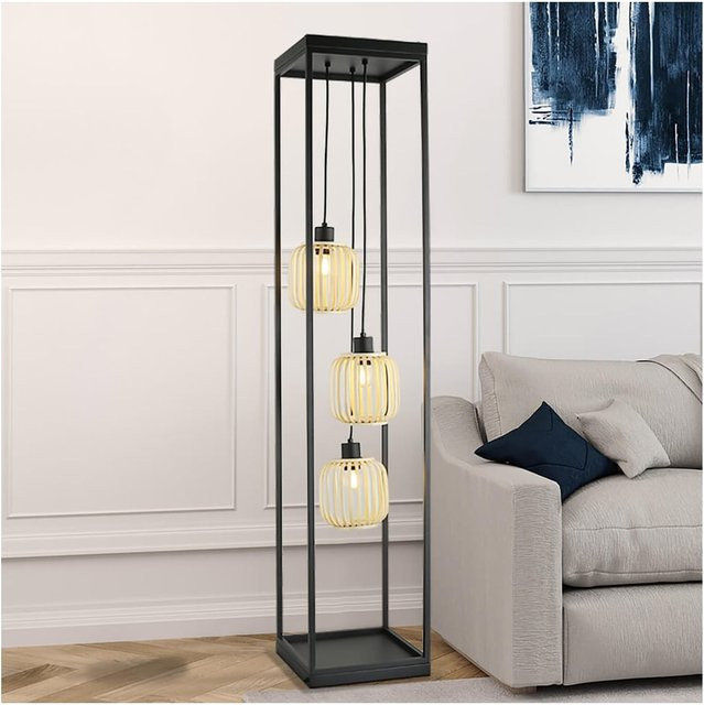 HOME DELUXE Stehlampe ZITA in Schwarz im Industrial Design - Bild 1
