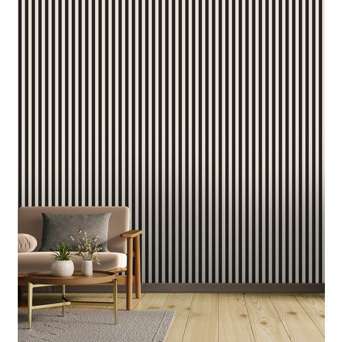 Rasch Selbstklebende Vliestapete Lenny Streifen Schwarz Weiß B: 0,53 m x L: 6 m - Bild 3