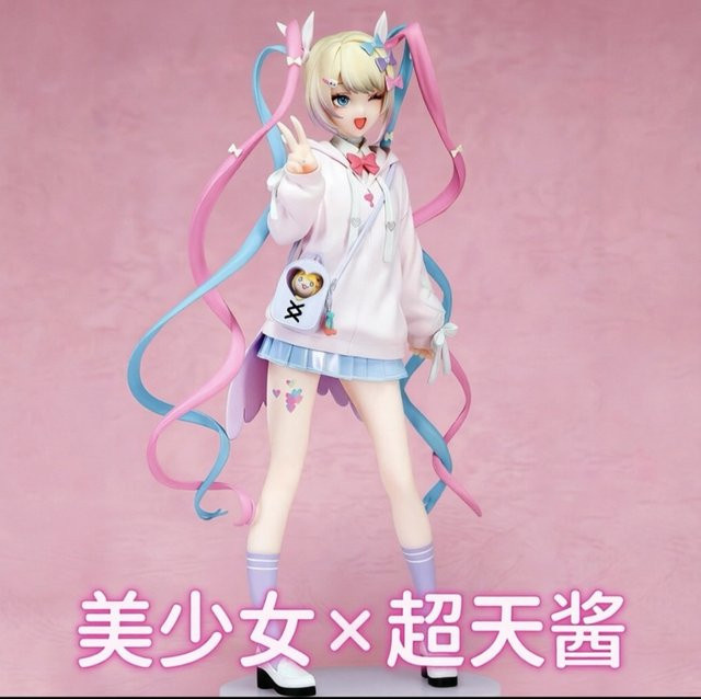 Bandai Angel Chan Limited Edition Anime-Mädchen GK-Statue, bewegliche Sammlerfigur, zweidimensionales Modell, Desktop-Ornament, trendiges Spielzeug - Bild 1