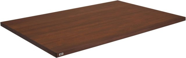 VEGA Indoor-Tischplatte Kentucky rechteckig aus Buche in Tabak gebeizt, B/T/H: 120 x 80 x 3 cm - Bild 1