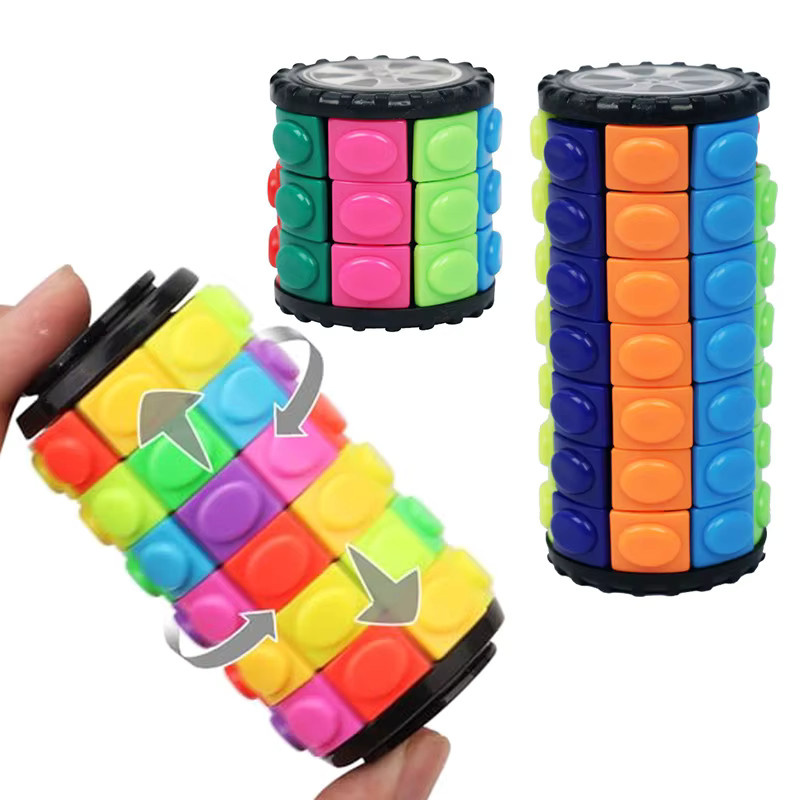 soulbao 3D Rotierender Zauberwürfel Puzzle, Bunt / Mehrfarbig - Bild 2