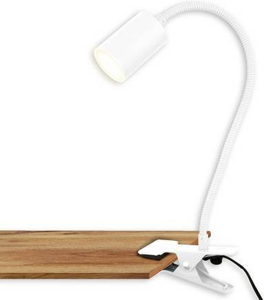 Briloner LED-Klemmleuchte FLEKS in Weiß mit Kabelschalter und schwenkbarem Kopf - Bild 1