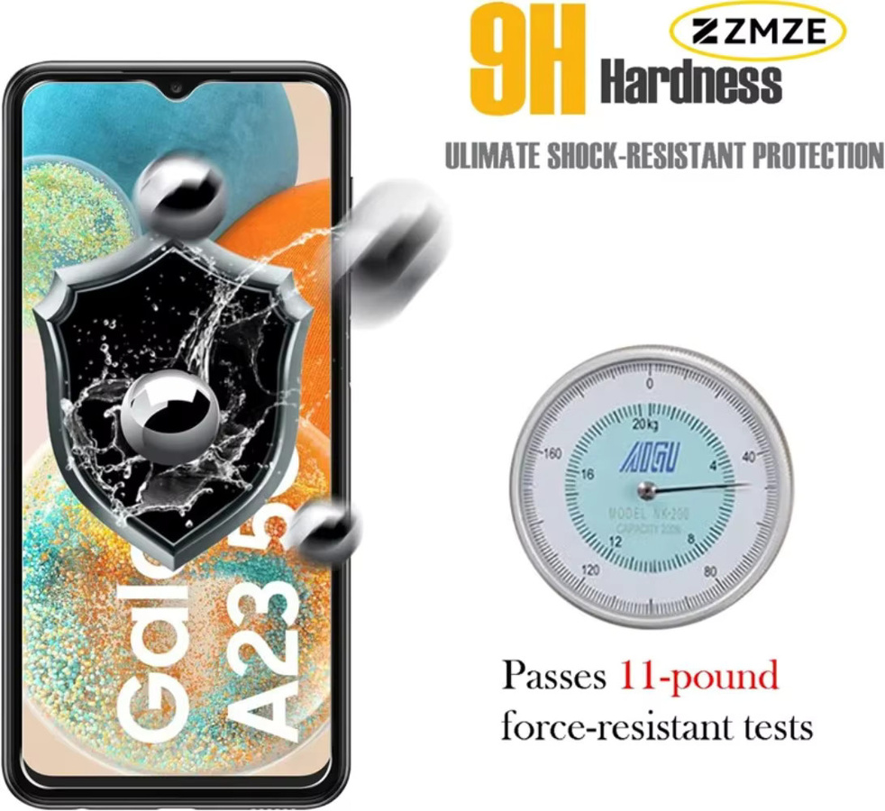 3er-Set Schutzglas für Samsung Galaxy A05 A15 A25 A35 A55 A04 A71 A90 A34 A03 A13 A23 A53 Displayschutzfolie transparent - Bild 3